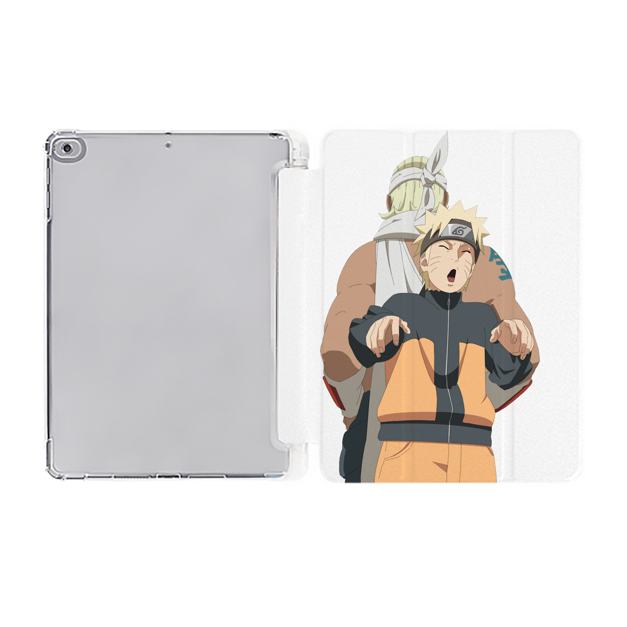 （画像用） NARUTO -ナルト- うずまき ナルト Uzumaki Naruto IPad ケース ペン収納付き 三つ折りスタンド PUレザー×シリコン 対応機種9.5/10.5/10.9インチ